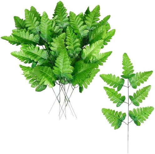 48PCS Fake Fern Leaves Set for Home Decor