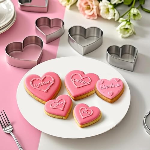 UOUYOO Heart Cookie Cutter Set