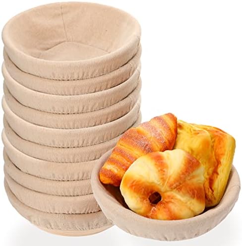 Patelai 10-Piece Banneton Proofing Basket Set