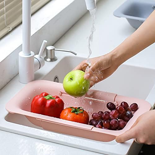 Compact Efficient Kitchen Essential Collapsible Sink Strainer for Fruit Vegetables More