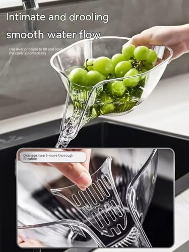 Dual-Purpose 2PCS Drain Basket Colander