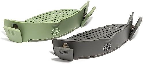 The Silicone Kitchen Clip-On Strainer Set Heat-Resistant BPA-Free 2-Pack