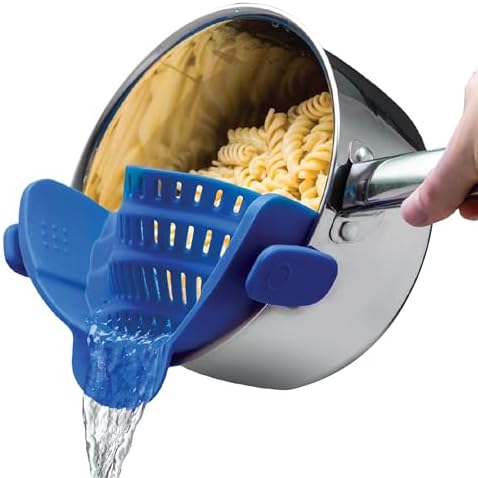 Kitchen Gizmo Snap N Strain Heat-Resistant Silicone Strainer