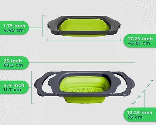Collapsible Silicone Kitchen Heat-Resistant Extendable 6-Qart camping-friendly
