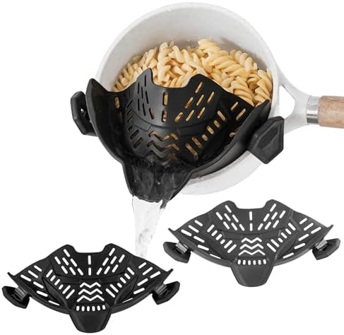 ASMEFY 2-Piece Kitchen Clip-On Strainer
