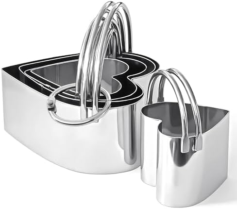 ALLTOP Biscuit Cutters with Handle Stainless Steel Cookie Cutter for Baking