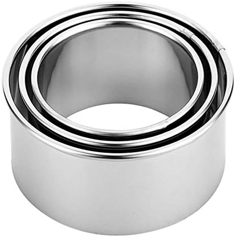 Sturdy Stainless Steel Cookie Cutters 3PC Set