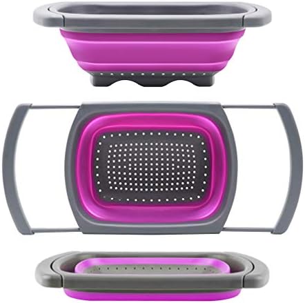 QiMH Collapsible Kitchen Colander Set 6-Quart