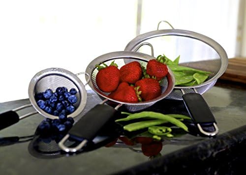 Fine Mesh Stainless Steel Tea Strainer with Non-Slip Handle 3 inches