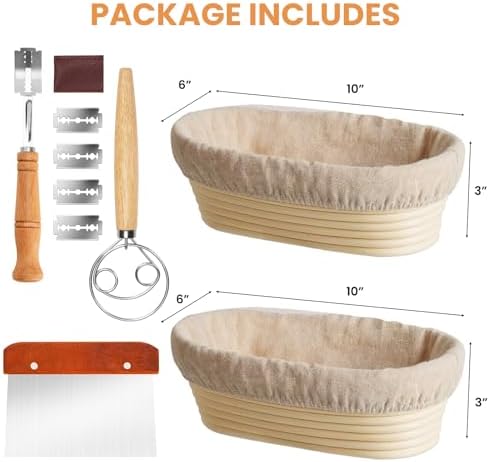 Sourdough Proofing Basket Set