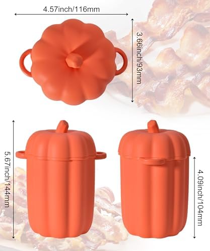 Bacon Grease Strainer Bin silicone heat resistant multipurpose kitchen tool fun family-friendly
