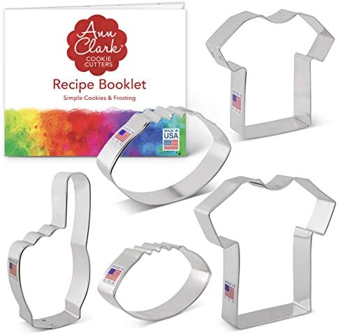 Ann Clark Football Cookie Cutters Set