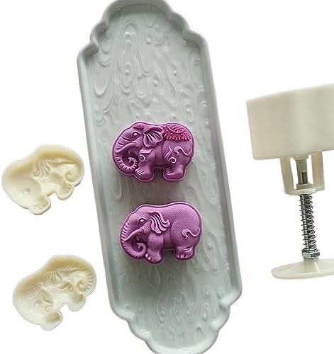 Leadigol Elephant Shaped Mooncake Mold Easy to Use