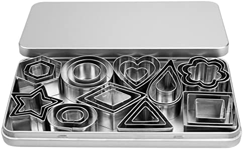 YXCLIFE 30Pcs Mini Cookie Cutters Set Stainless Steel