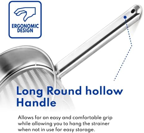 New Star Stainless Steel Bouillon Strainer 8-Inch
