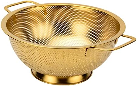 Sturdy 3 Quart Stainless Steel Colander with Handles