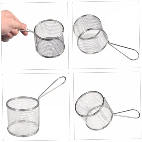 Perfect Food Presentation Stainless Steel Chip Strainers 2-Piece Set