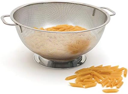 RSilver Endurance Kitchen Collection Colander - 3 Quart 188 Stainless Steel Pierced Disk