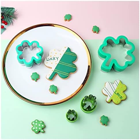 ETersion Shamrock Cookie Cutter Set for Kids