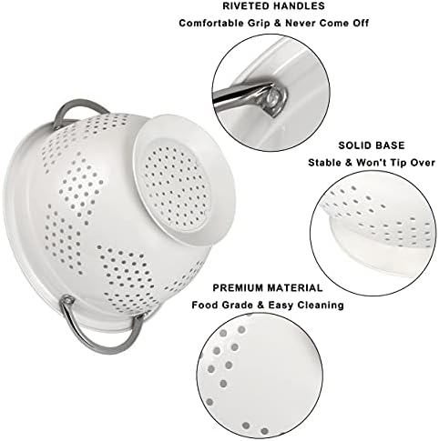Secure Colander Set for Kitchen by Hillbond