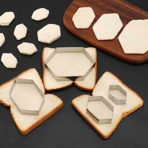 Stainless Steel Geometric Cookie Cutters for Adults Kids