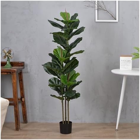 Realistic Indoor Artificial Tree with Green Leaves