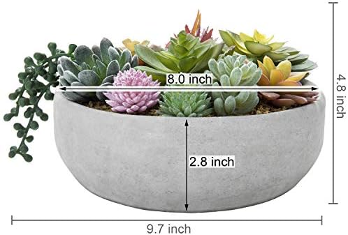 MyGift 8-Inch Round Modern Succulent Arrangement - Limited Offer