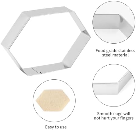 Stainless Steel Geometric Cookie Cutters for Adults Kids
