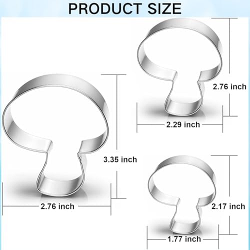Mushroom Cookie Cutter Set