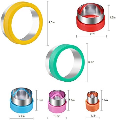 Round Cookie Bisque Set with 6 Sizes for Easy Cutting