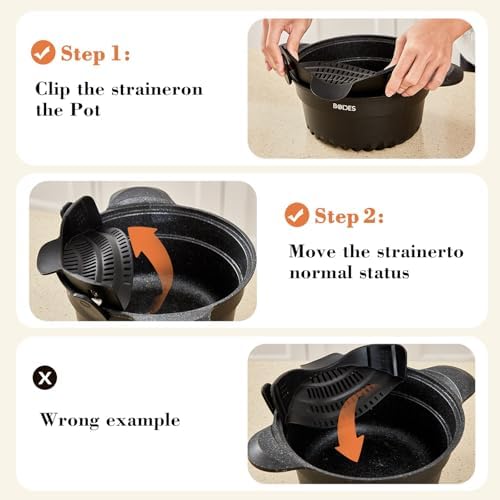 Compact Silicone Strainer Multi-Use Kitchen Gadget Heat Resistant