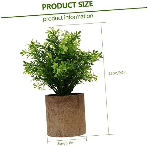 Zerodeko Faux Green Plant Office Decor Fake Potted Plant