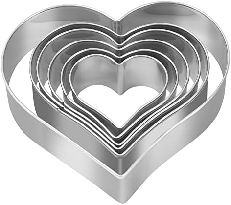 SOSOHOME Heart Cookie Cutter Set 6-Piece