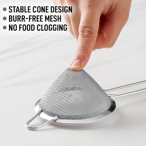 Zulay Kitchen 304 Stainless Steel Colander for Perfect Sifting Straining