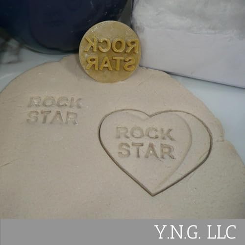 ROCK STAR CANDY HEART COOKIE STAMP