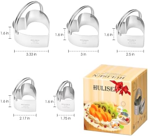 HULISEN Heart Cookie Cutter Set Too Cute and Durability Great Professional Baking Tools
