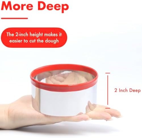 Large Round Cookie Cutter 5 - Red Top Baking Tool