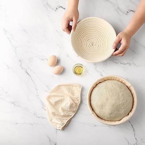 Bread Lovers Solution Saint Germain Premium Round Banneton Basket Set