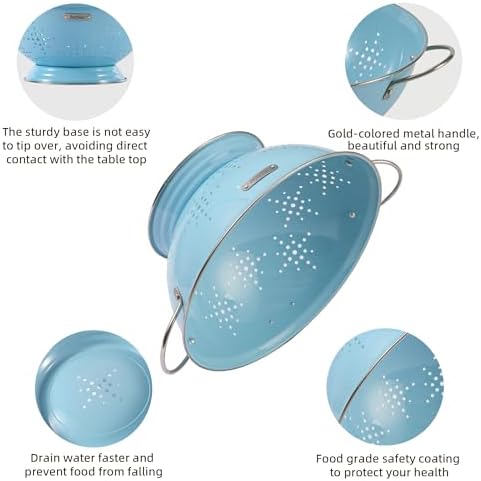 Double Size Metal Colander Set by BeFare