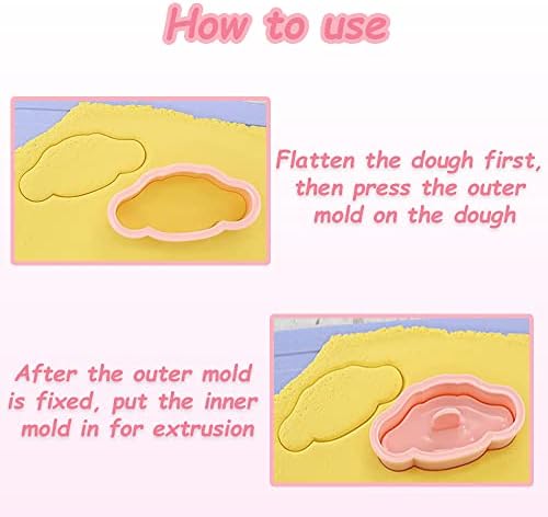 ROFOLO 8-Piece Mini Cartoon Cookie Cutters with 3D Raised Design