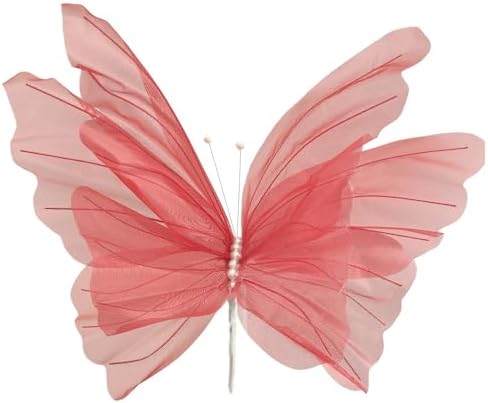 Fiskenet Tall Fake Plant with Butterfly for Home Decor