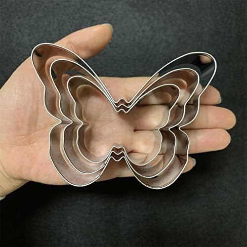 Sturdy Stainless Steel Butterfly Cookie Cutter Set