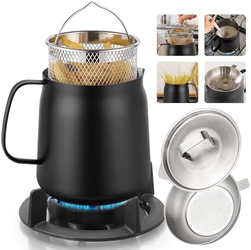 Pure Oil Frequenter 2 in 1 Oil Strainer Deep Fryer