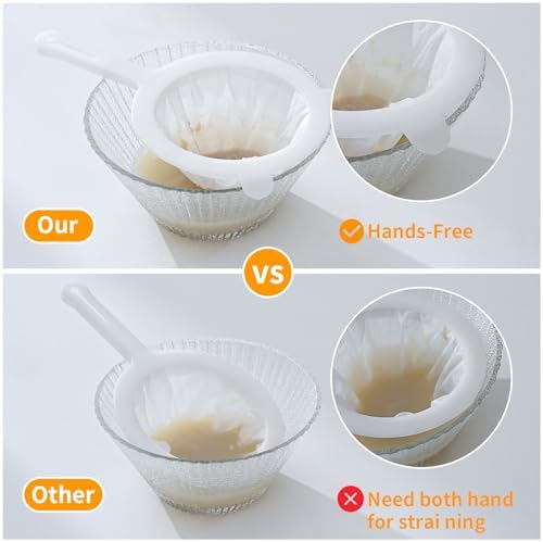 Luckyiren 4-Piece Mesh Strainer Set for Kitchen Uses