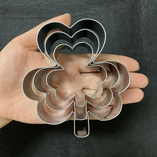 S Clover shamrock cookie cutter set St Pattys Day decor