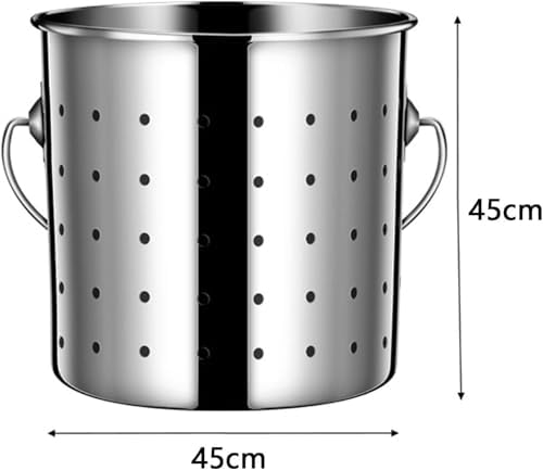Premium 304 Stainless Steel Leaky Bucket For Crawfish Boil and More