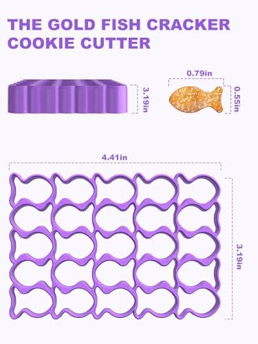 Golden Fish Shaped Cookie Cutter