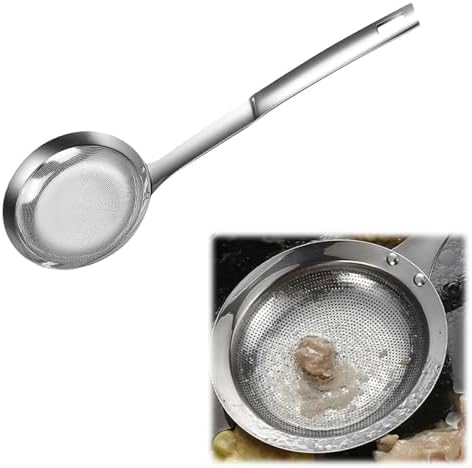 Fine Mesh Stainless Steel Colander with Handle for Kitchen
