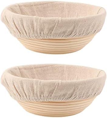 DOYOLLA Bread Proofing Baskets Set of 2 85 Inch Round 1