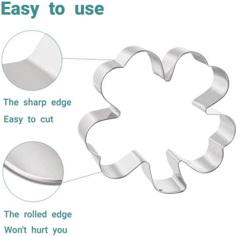 Four Leaf Clover Cookie Cutters 4-Piece Set St Patricks Day Gift